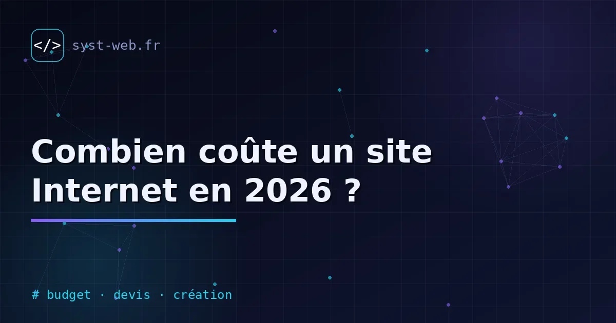 Prix d'un site Internet