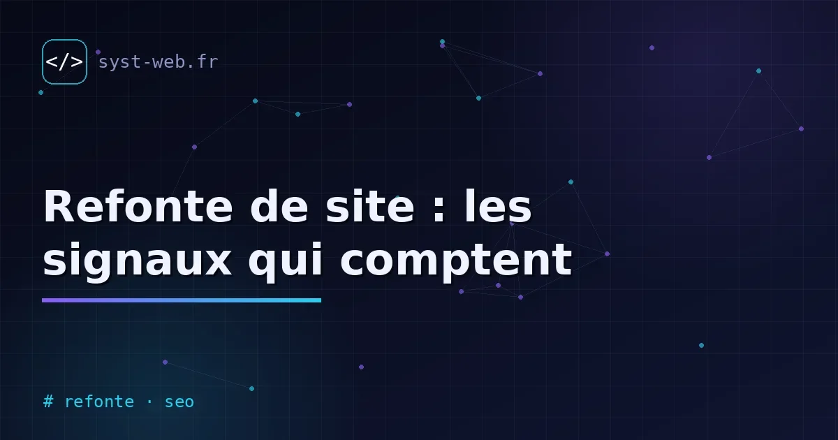 refonte de site